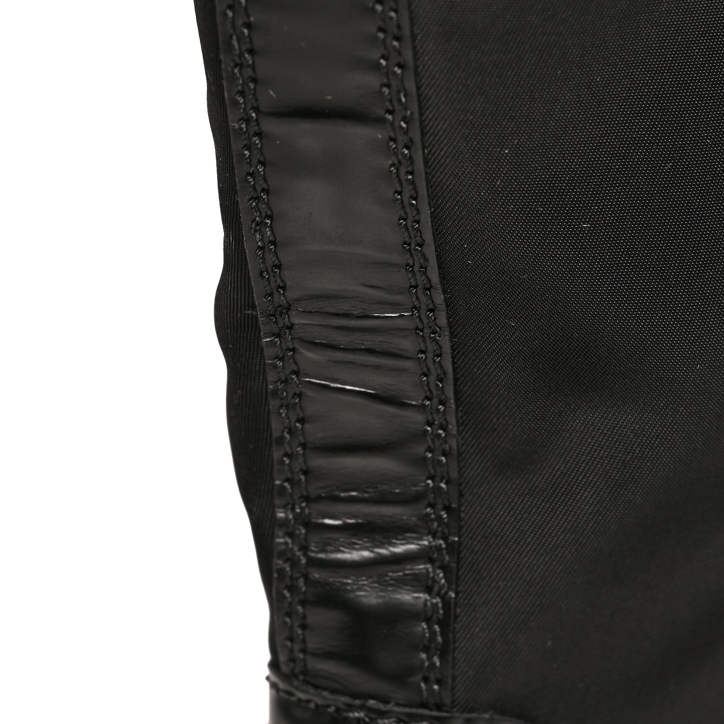 Spazzolato Rois Re-Nylon Metal Triangle Logo Monolith Pouch Pocket 55mm Tall Boots 36 Black