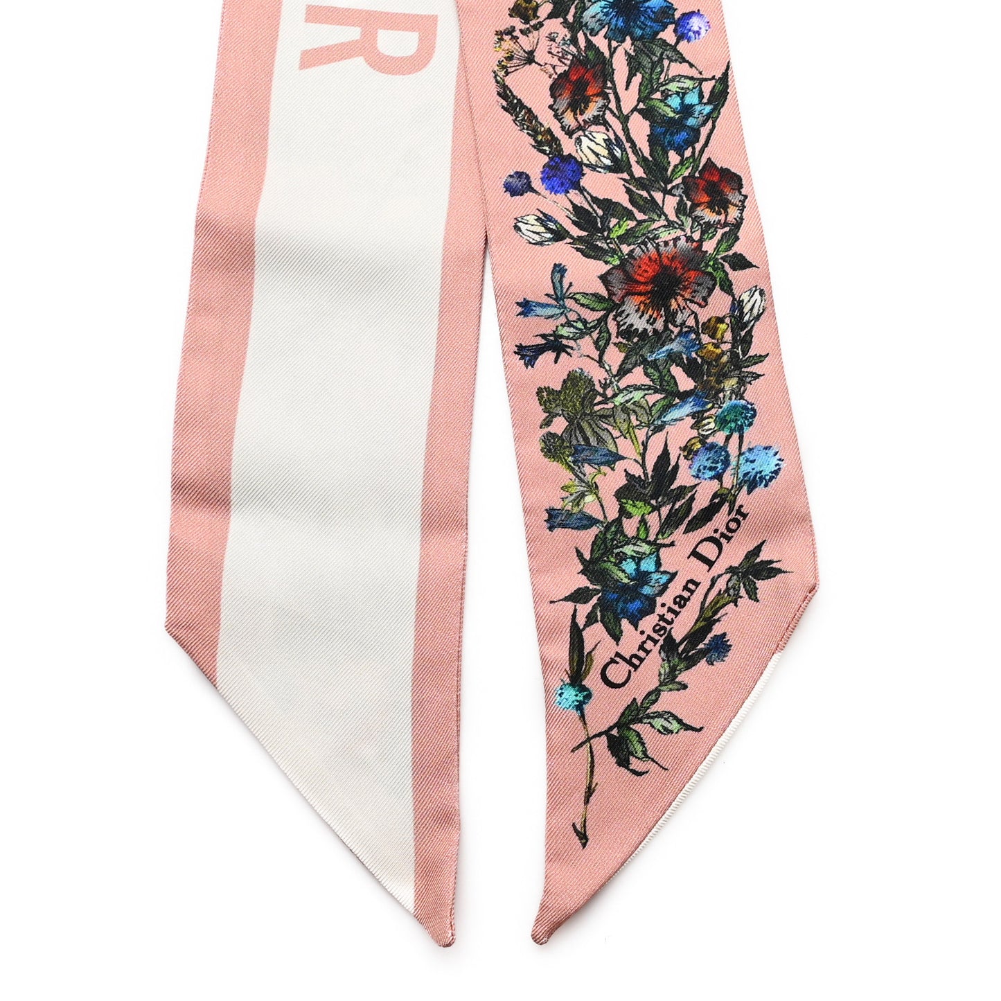 Silk Twill D-Millefiori Mitzah Scarf Pink Multicolor