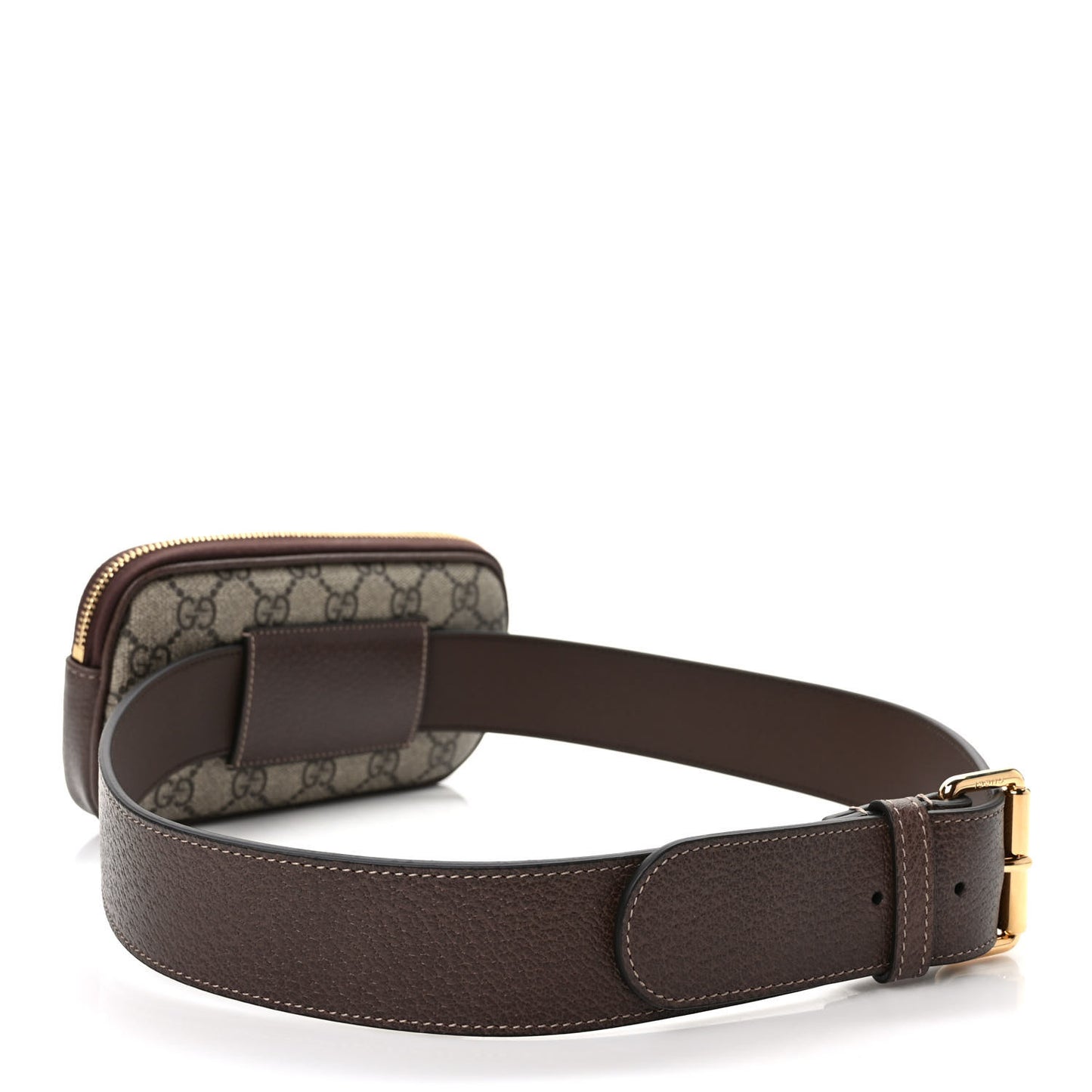 GG Supreme Monogram Ophidia Belted iPhone Case 85 34 Dark Brown