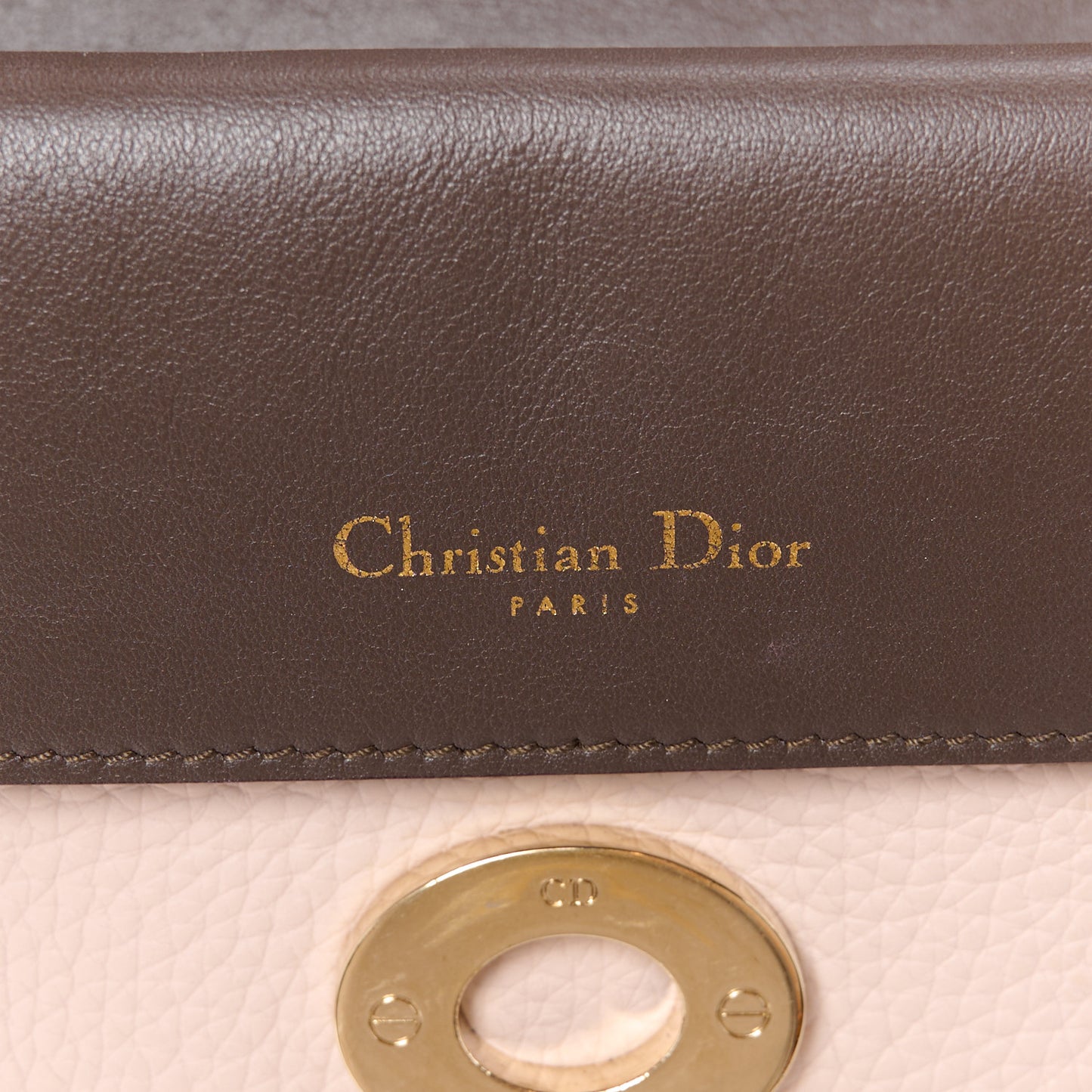 Bullcalf Small Be Dior Flap Rose Poudre