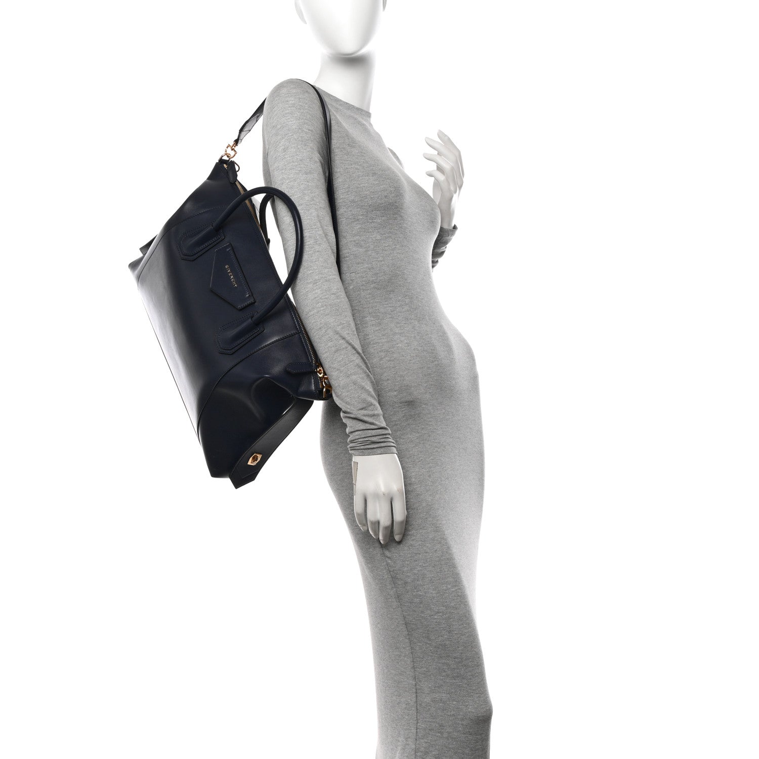Givenchy Smooth Calfskin Medium Soft Antigona Navy 2 of 9