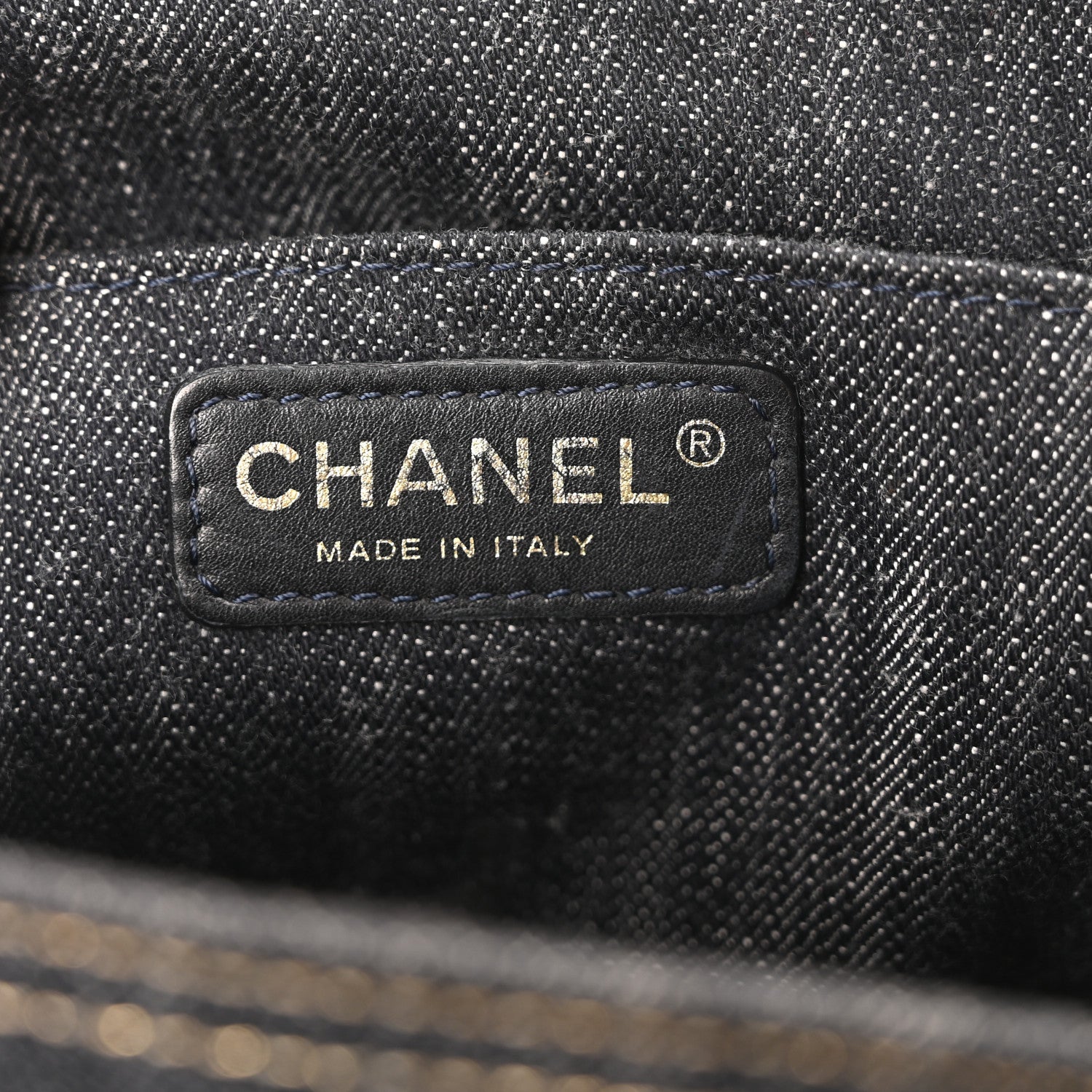Chanel Denim CC Messenger Bag Blue 6 of 10