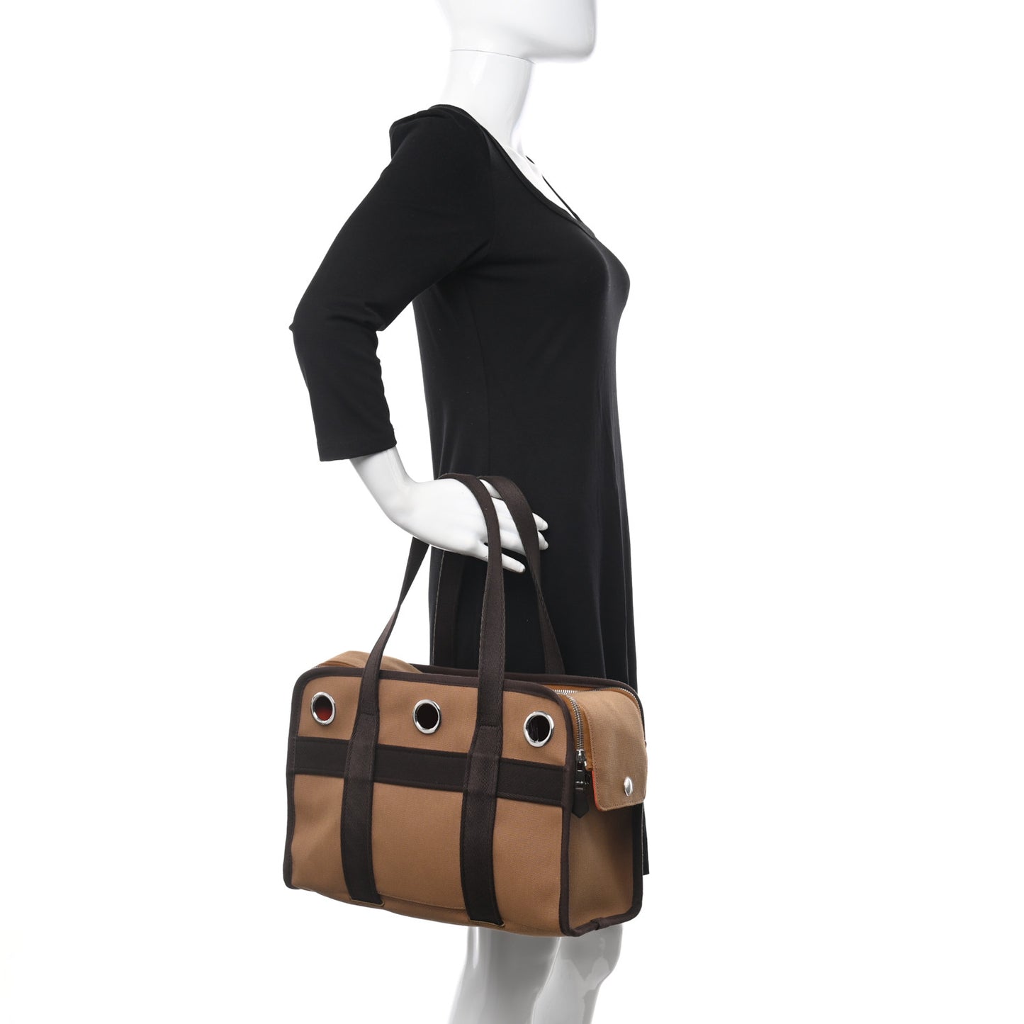 Polyamide Cotton Carrying Dog Bag Fauve Feu