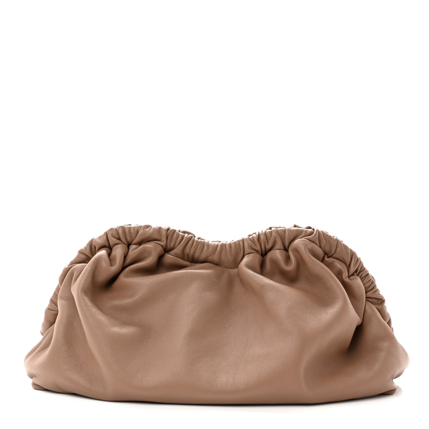 Lambskin Cloud Clutch Biscotto