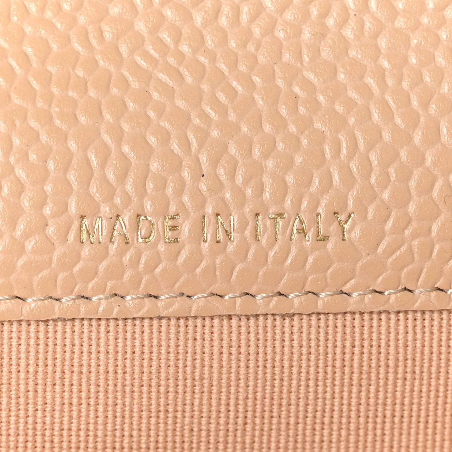 Caviar Quilted Flap Card Holder Wallet Beige