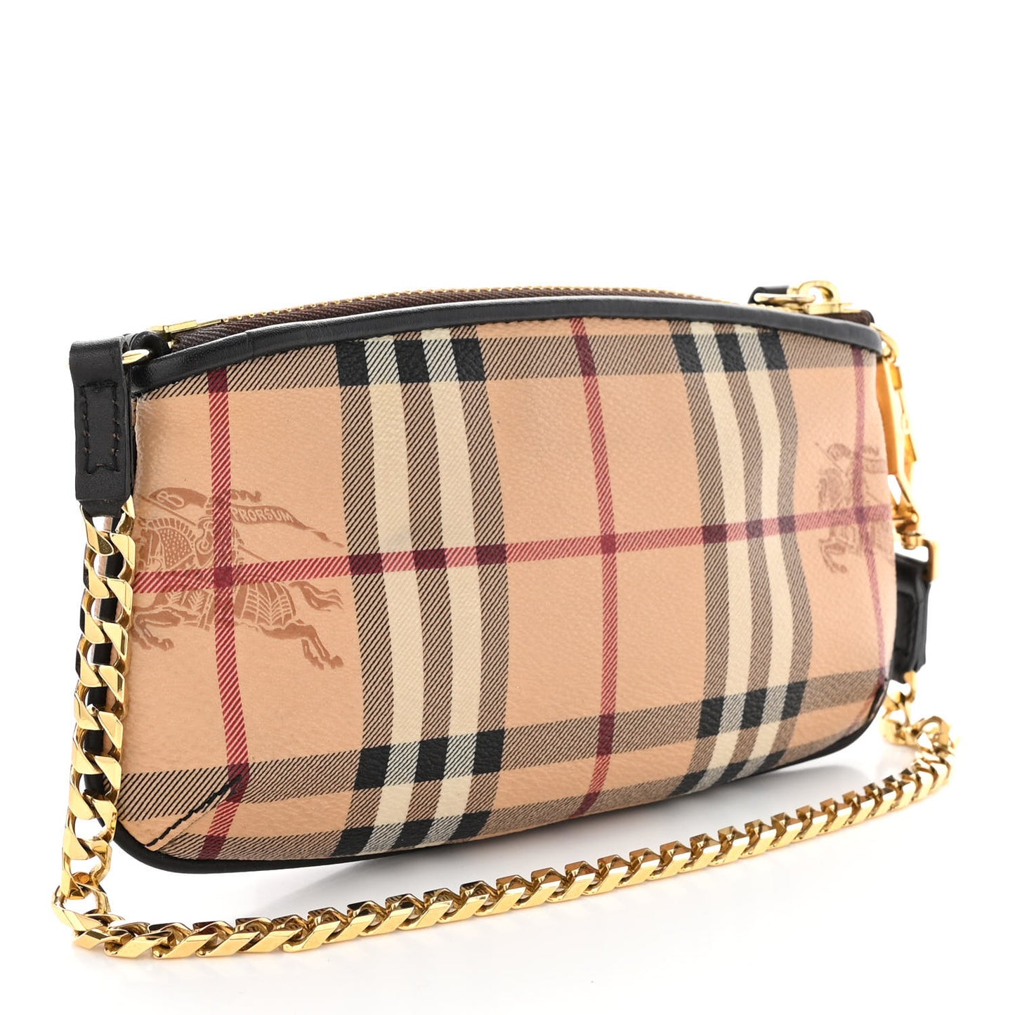 Haymarket Check Clara Pochette Chocolate