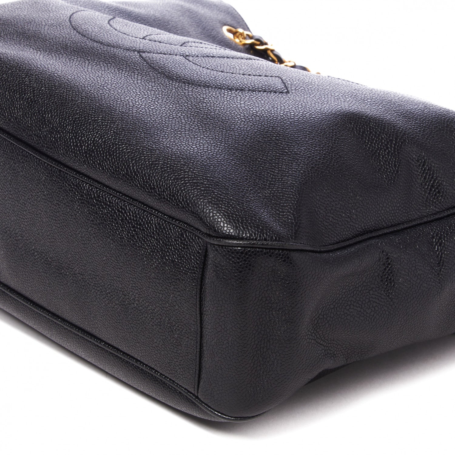 Chanel Caviar Large CC Shoulder Bag Black 5 of 10