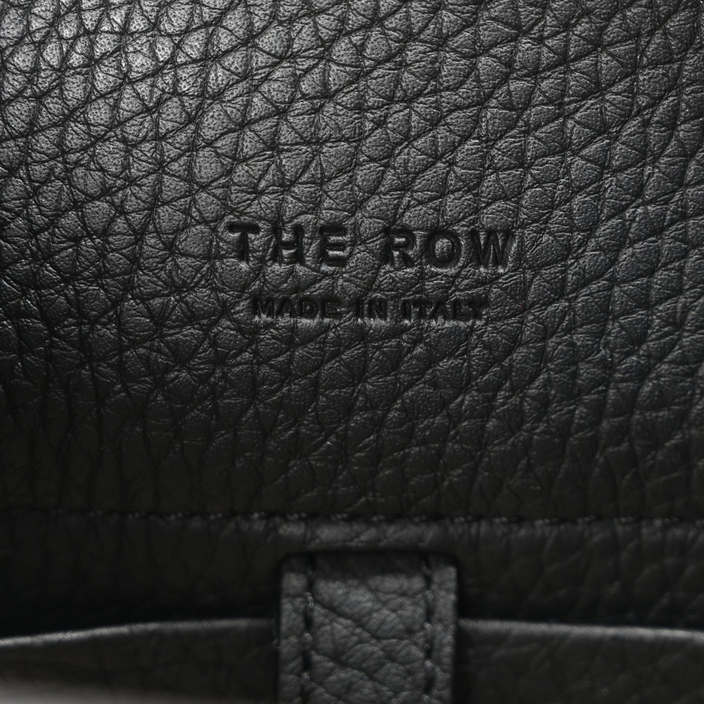 Grained Calfskin Soft Margaux 10 Bag Black