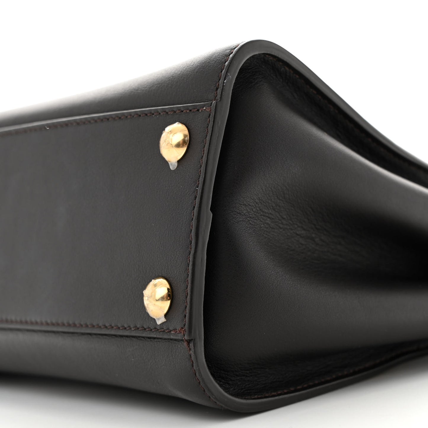 Vitello Seta Nabuk Pequin Mini Peekaboo Iconic Satchel Ebano Tobacco Moro