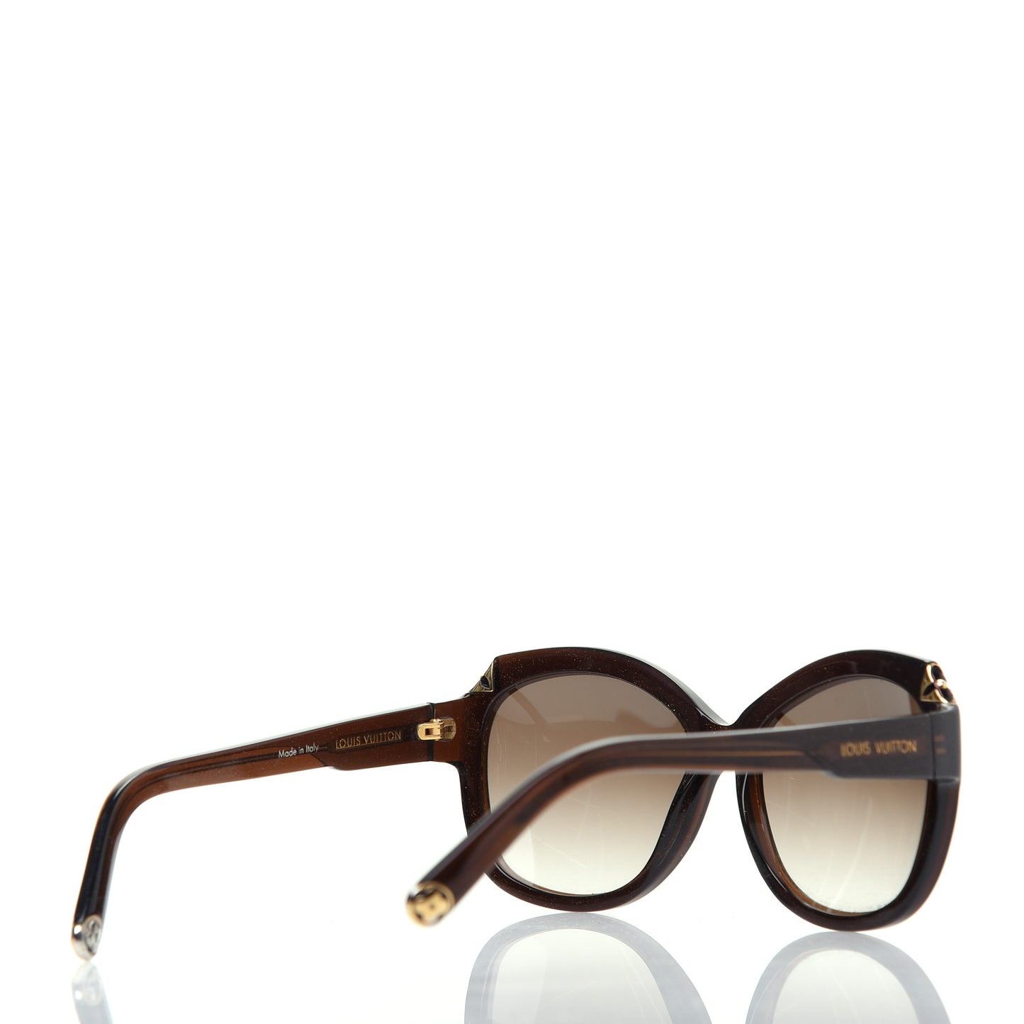 Acetate Hortensia Cat Eye Sunglasses Z0486W Brown Glitter