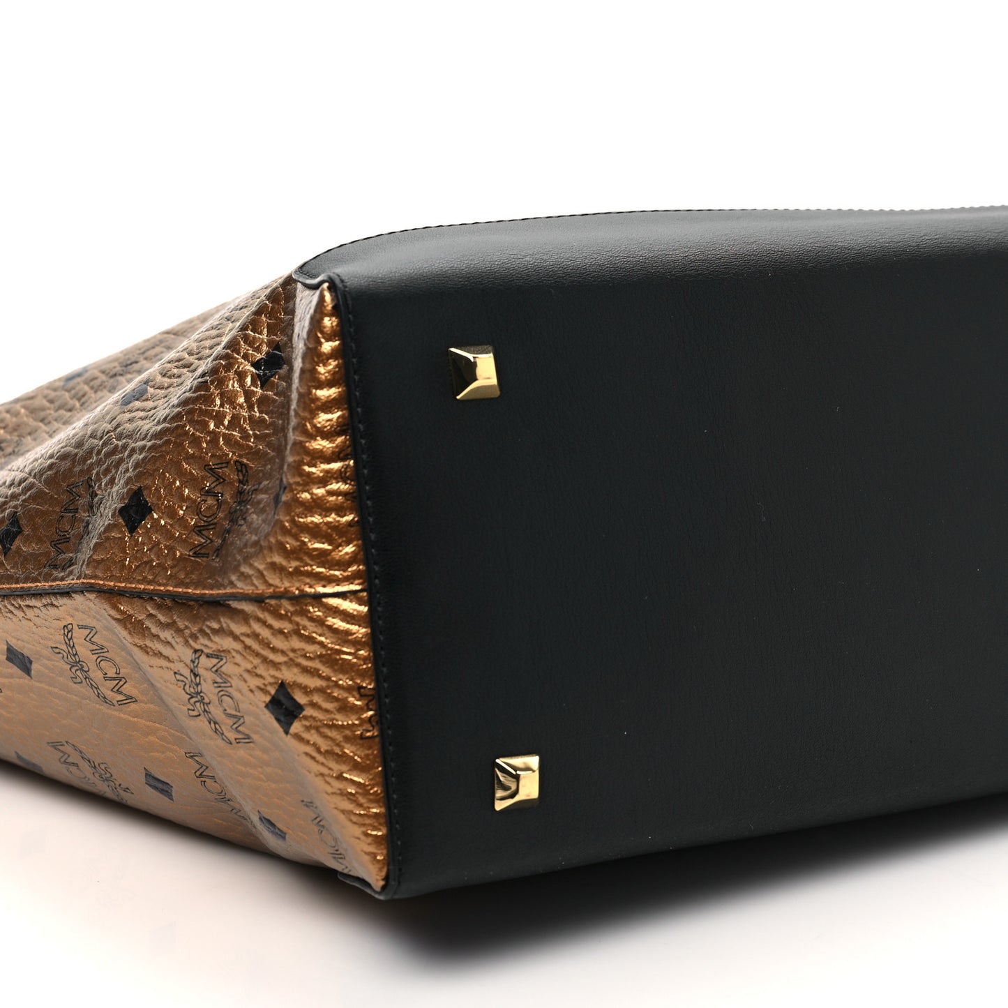 Metallic Visetos Medium Hobo Bag Gold