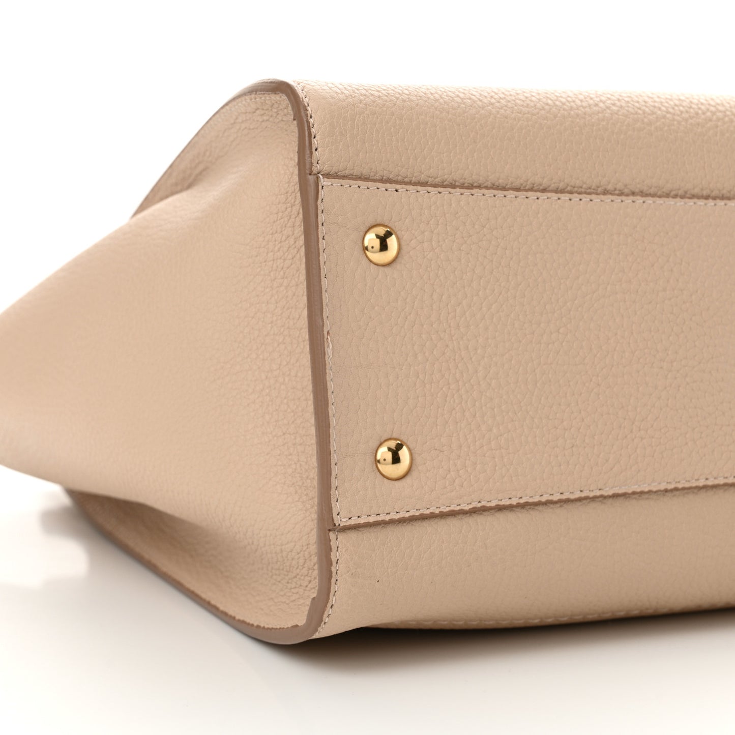Calfskin Double Handle Medium Amy New Bisque