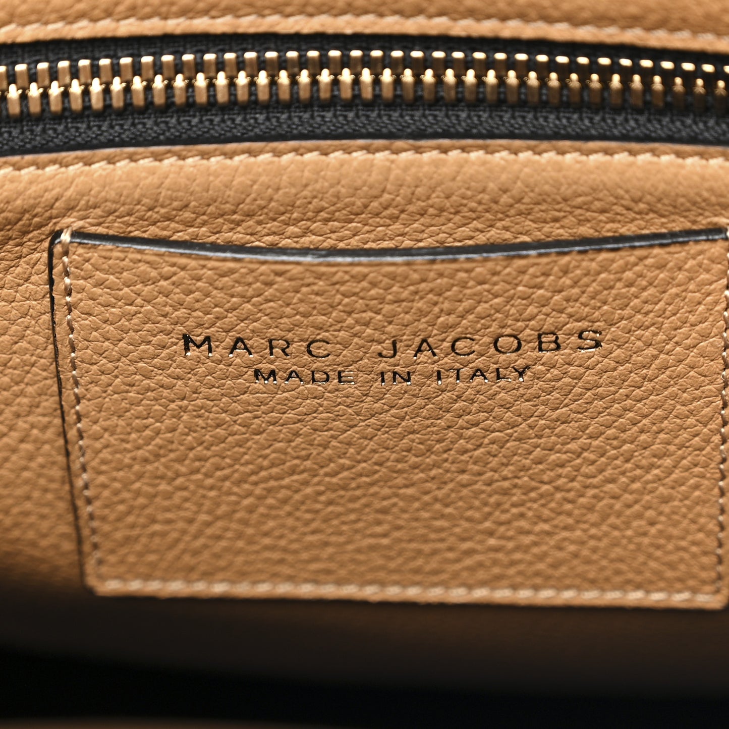 Textured Calfskin Large Incognito Satchel Cappuccino