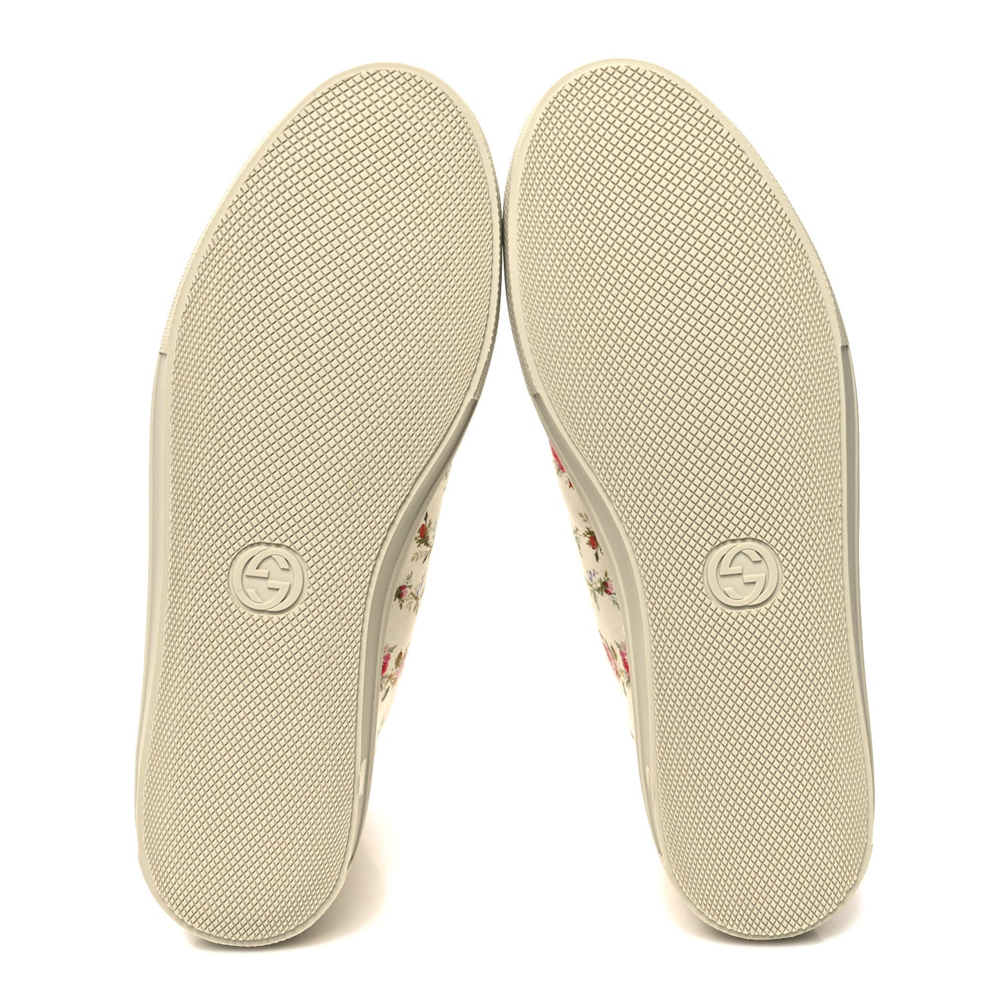 Canvas Romantic Print Major Blind For Love High Top Sneakers 37.5 Ivory