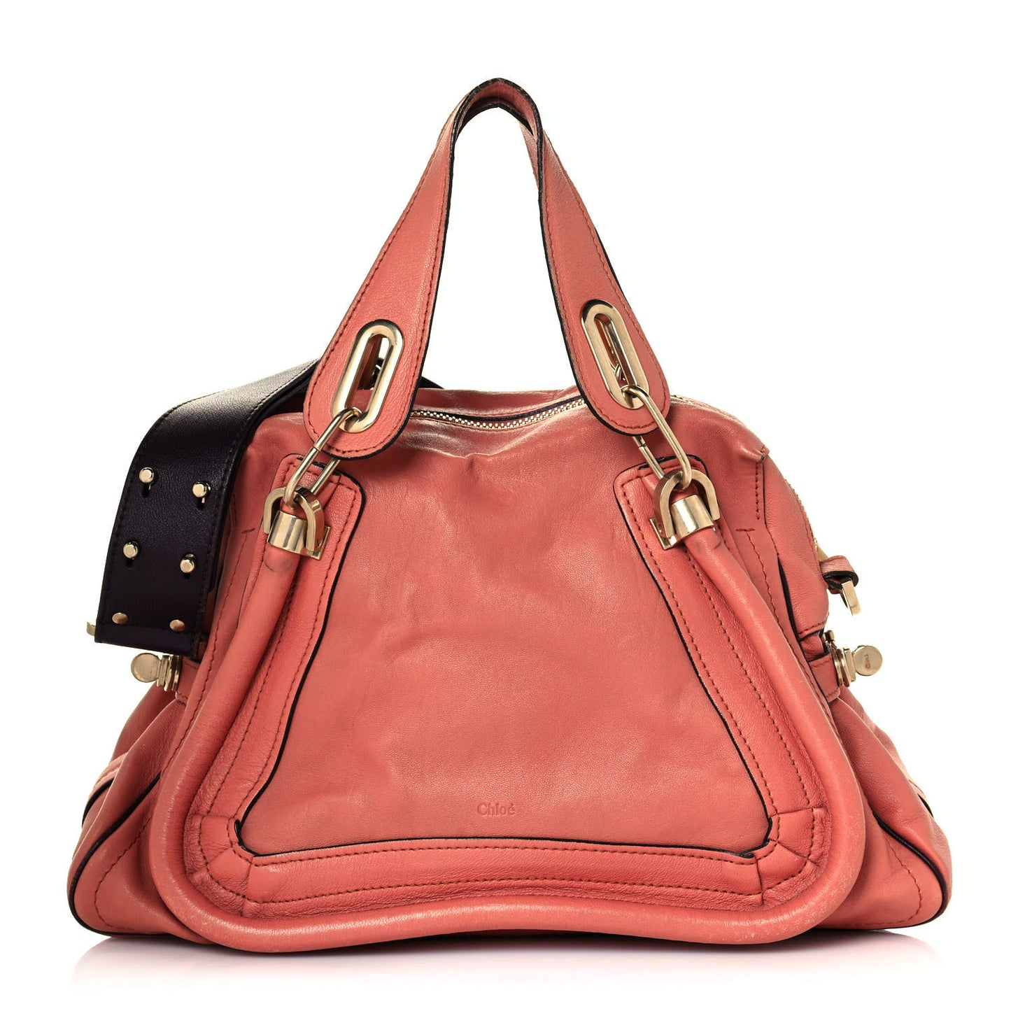 Calfskin Medium Military Paraty Peach Pink