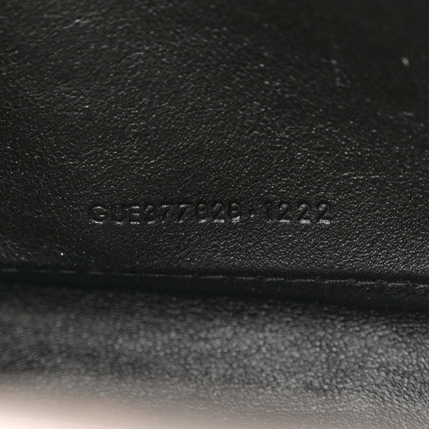Grain De Poudre Matelasse Chevron Monogram Chain Wallet Fog
