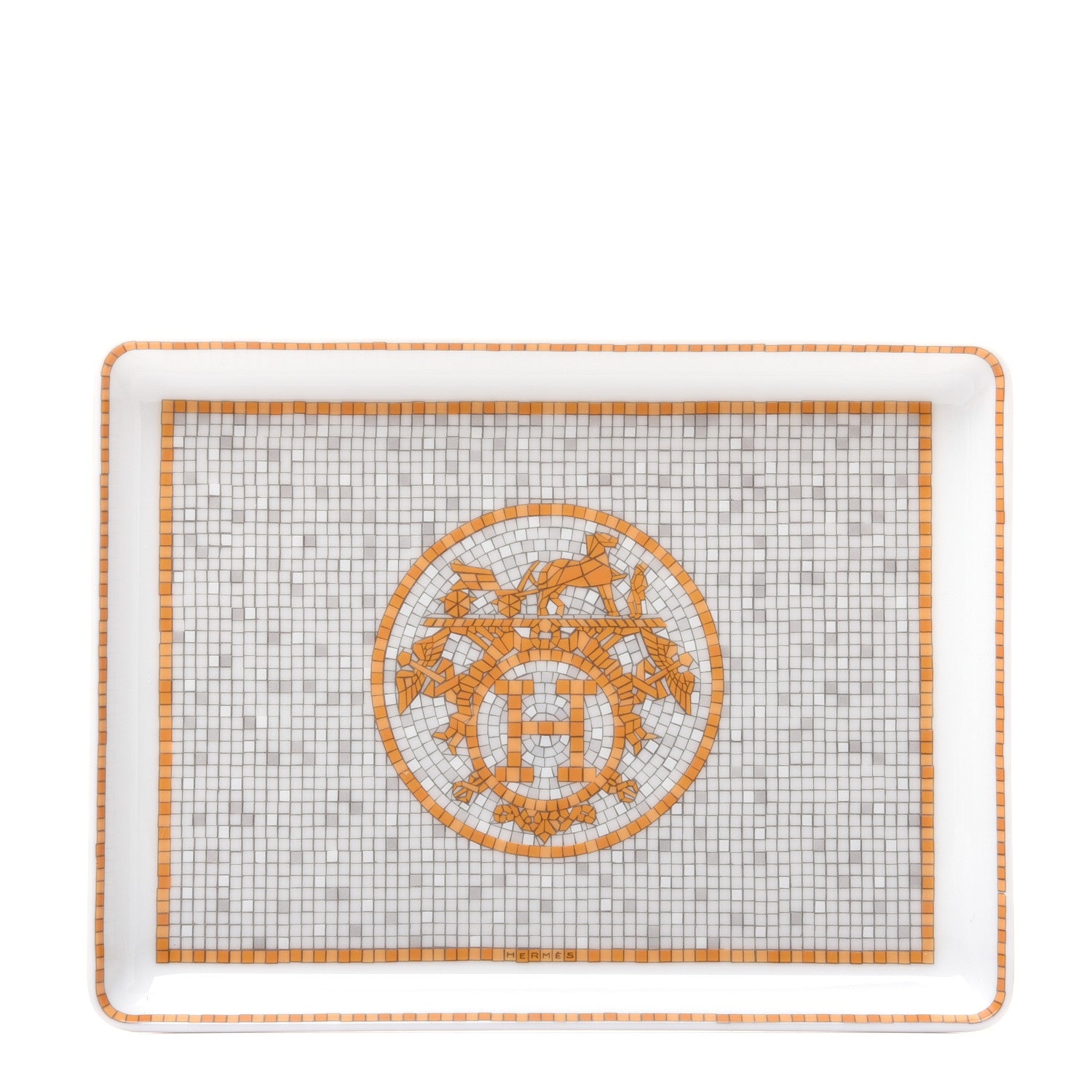 Hermes Porcelain Mosaique au 24 Sushi Plate 1 of 7