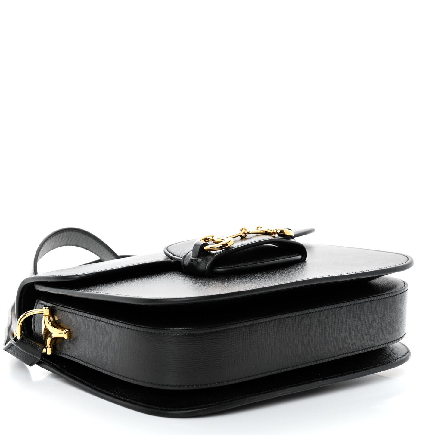 Azalea Calfskin Horsebit 1955 Shoulder Bag Black