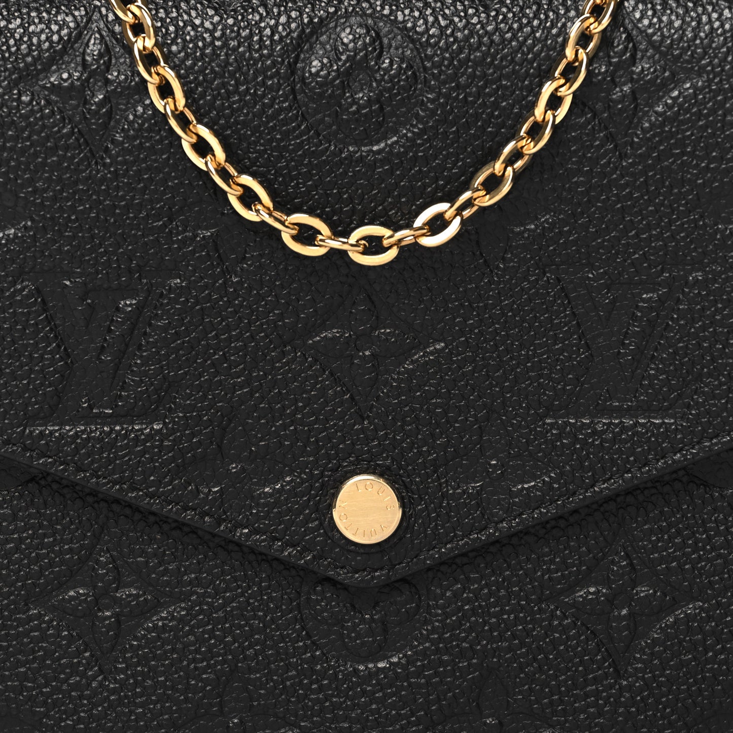Empreinte Pochette Felicie Chain Wallet Black