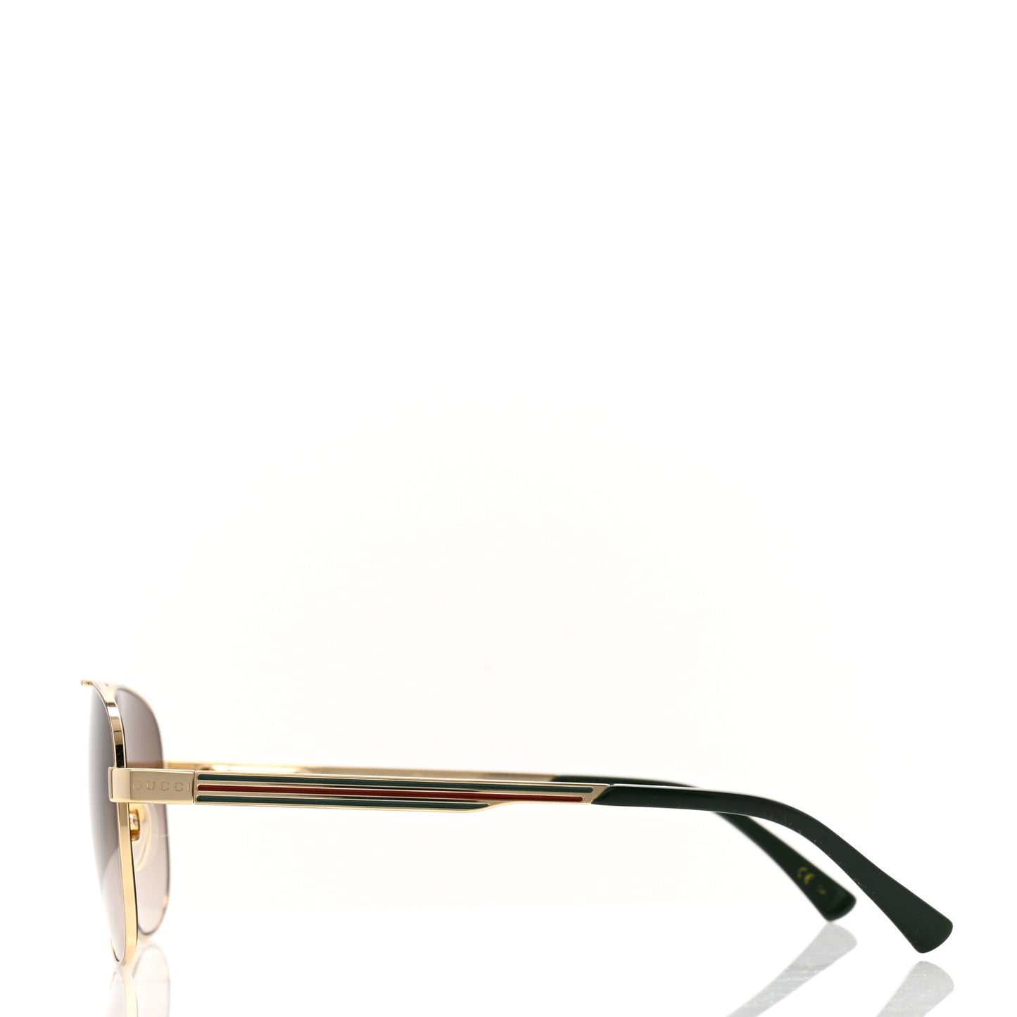 Metal Acetate Navigator Frame Sunglasses GG1223S XL Gold
