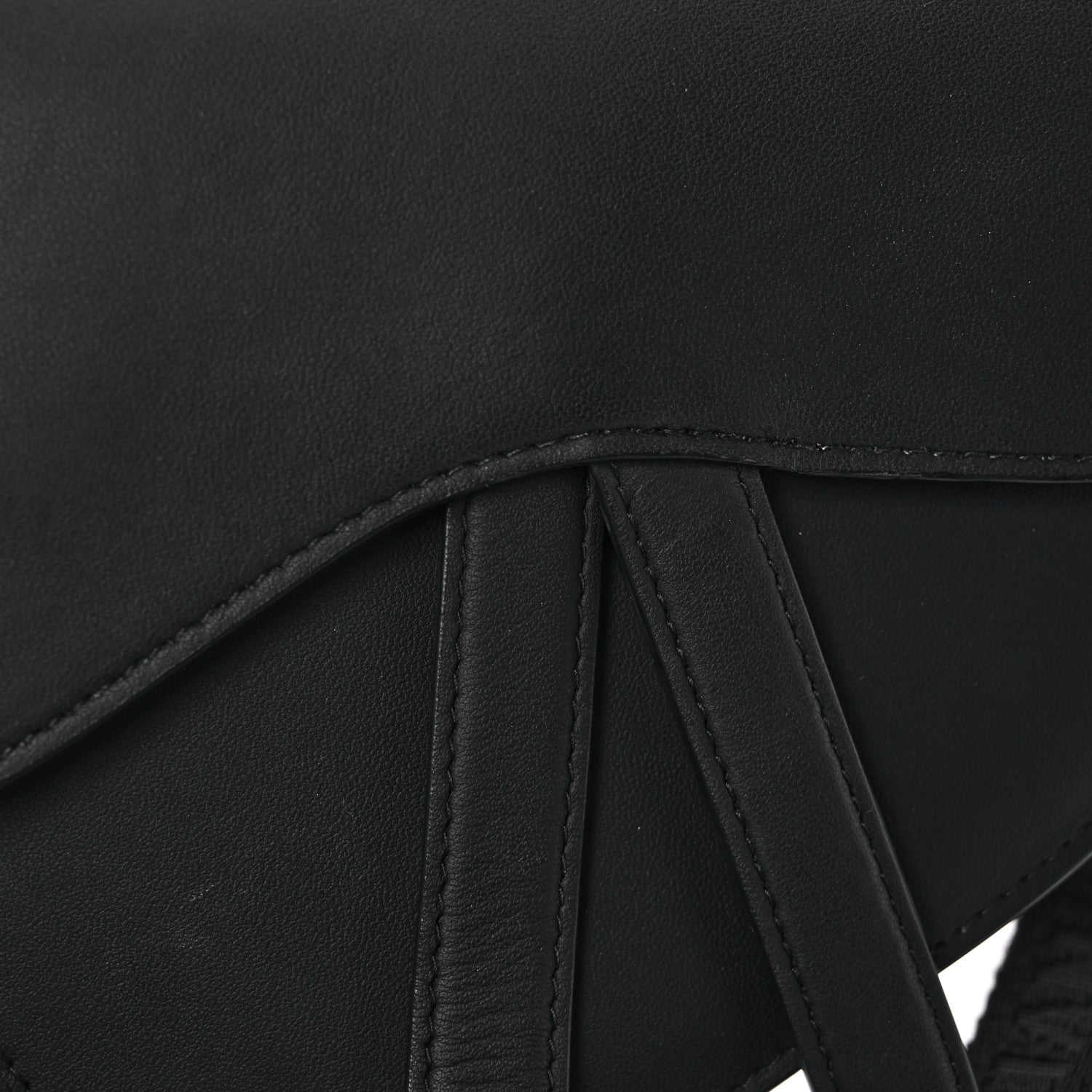 Christian Dior Ultra Matte Calfskin Saddle Belt Bag Black 7 of 13