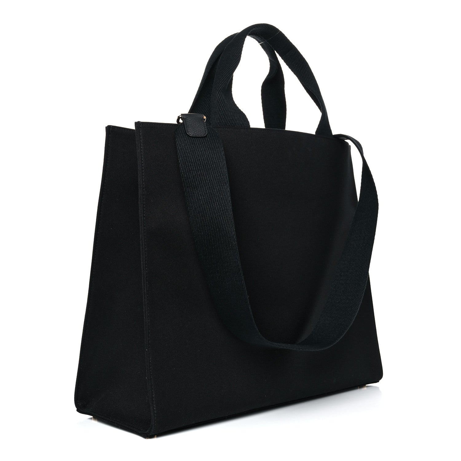 Fendi X VERSACE Canvas Fendace Logo Large Shopping Tote Black 3 of 13