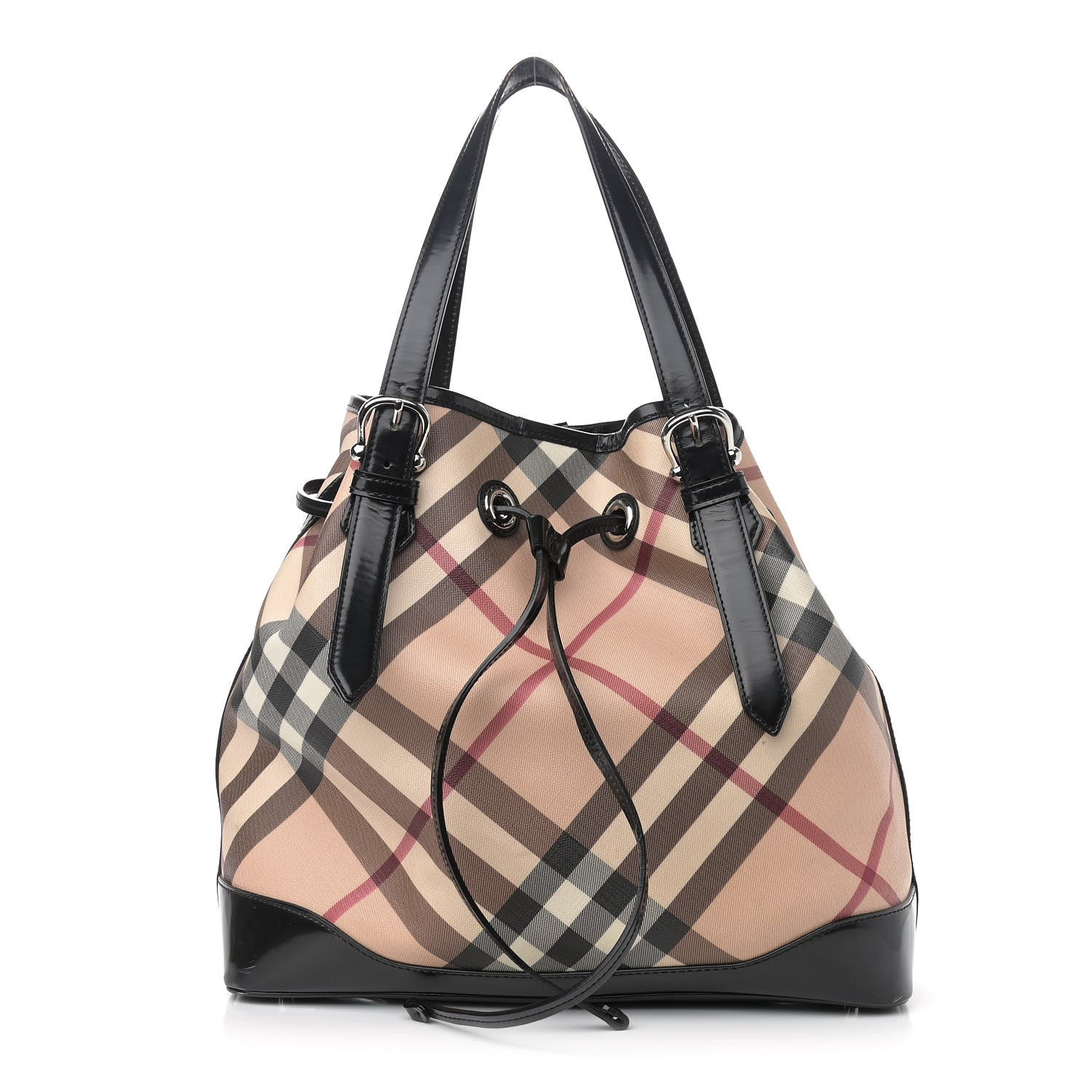 Burberry Super Nova Check Drawstring Bag Burberry Supernova Check