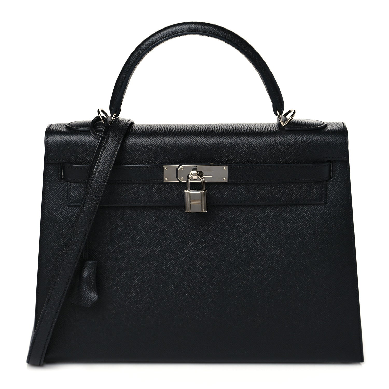 Hermes Epsom Kelly Sellier 32 Black 1 of 15