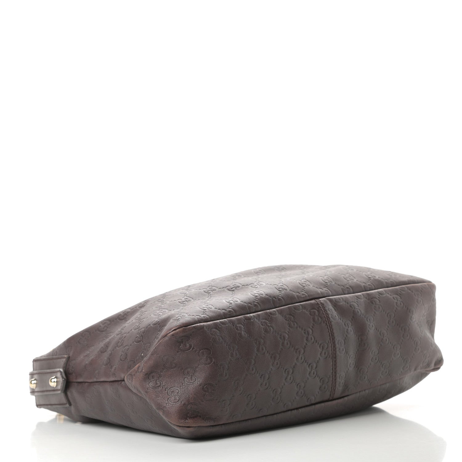 Gucci Guccissima Medium Horsebit Chain Hobo Dark Brown 4 of 15