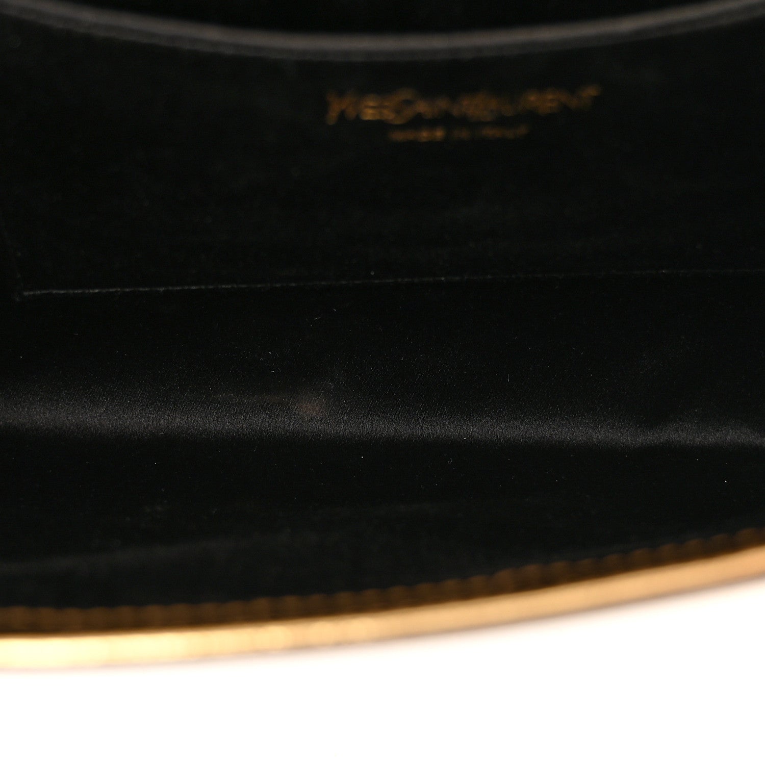 Saint Laurent Metallic Calfskin Monogram Large Belle De Jour Clutch Gold 5 of 10