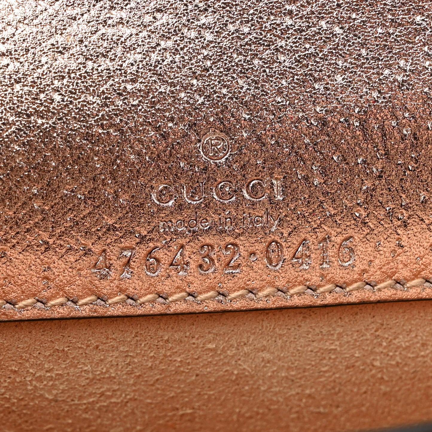 Metallic Calfskin Super Mini Dionysus Shoulder Bag Rose Gold