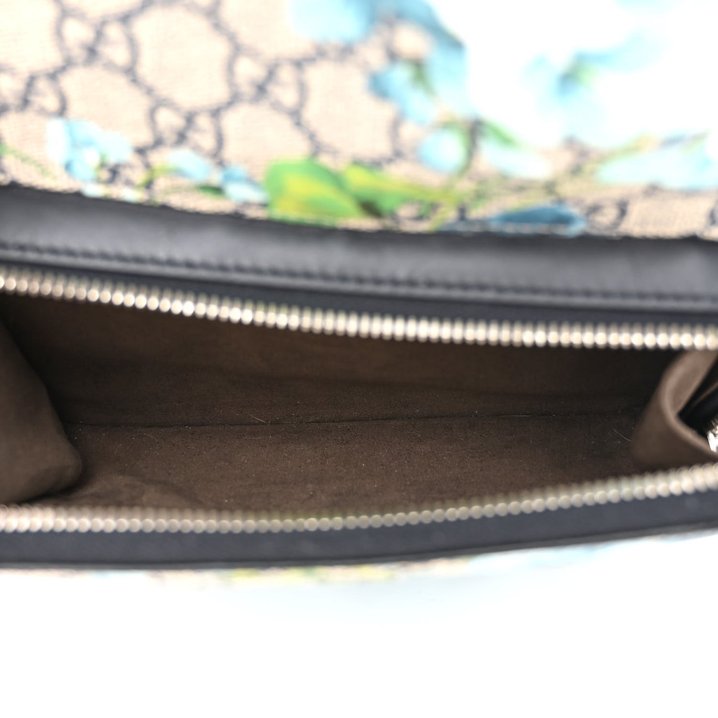 GG Supreme Monogram Blooms Small Day Backpack Blue