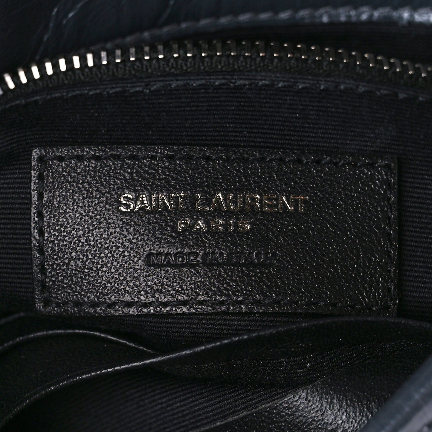 Crinkled Calfskin Matelasse Monogram Niki Chain Wallet Fog
