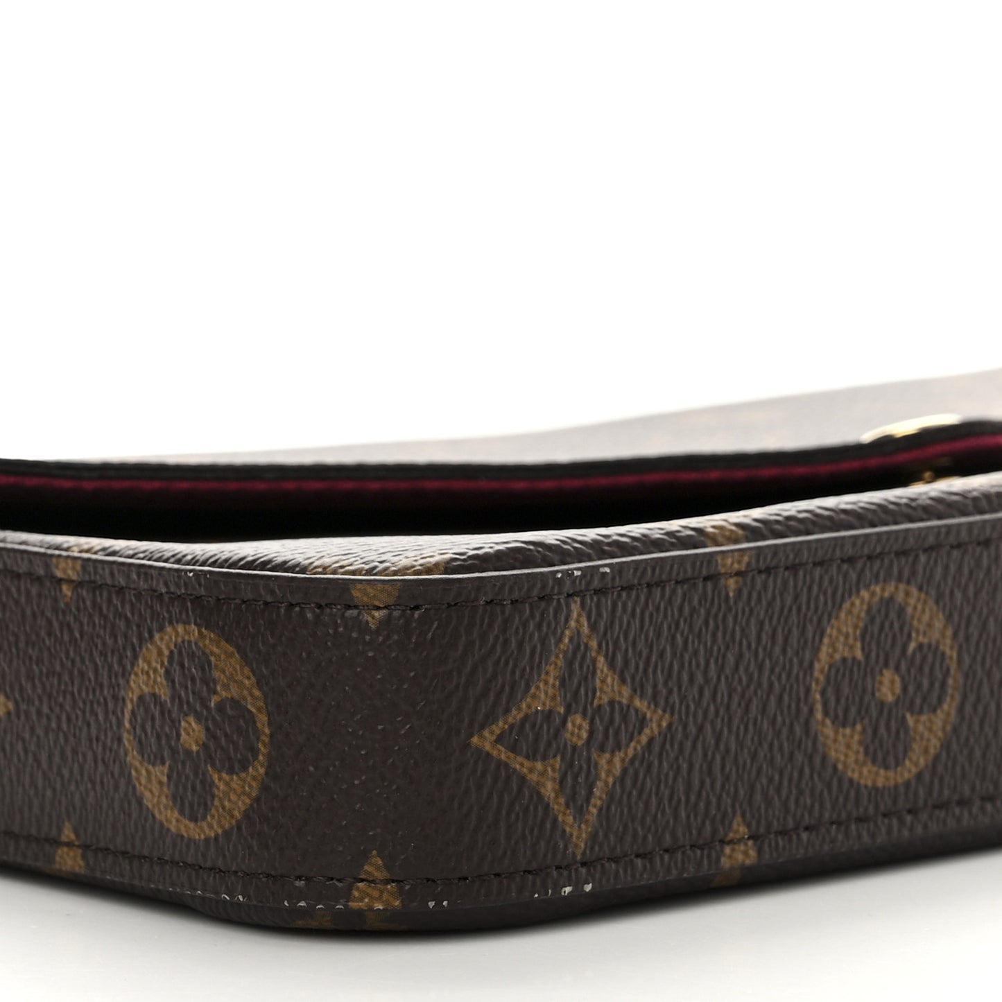 Monogram Pochette Felicie Chain Wallet Fuchsia
