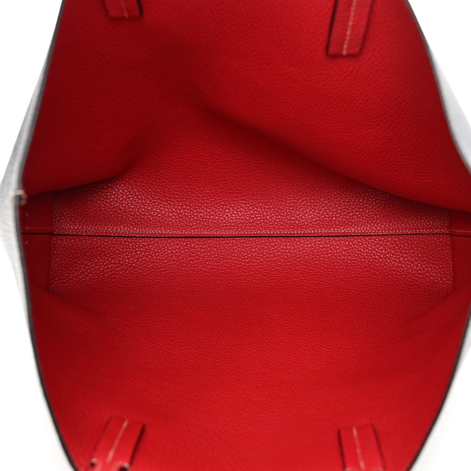 Moynat Taurillon Blush Calfskin Reversible Tote Ocean Red 8 of 18
