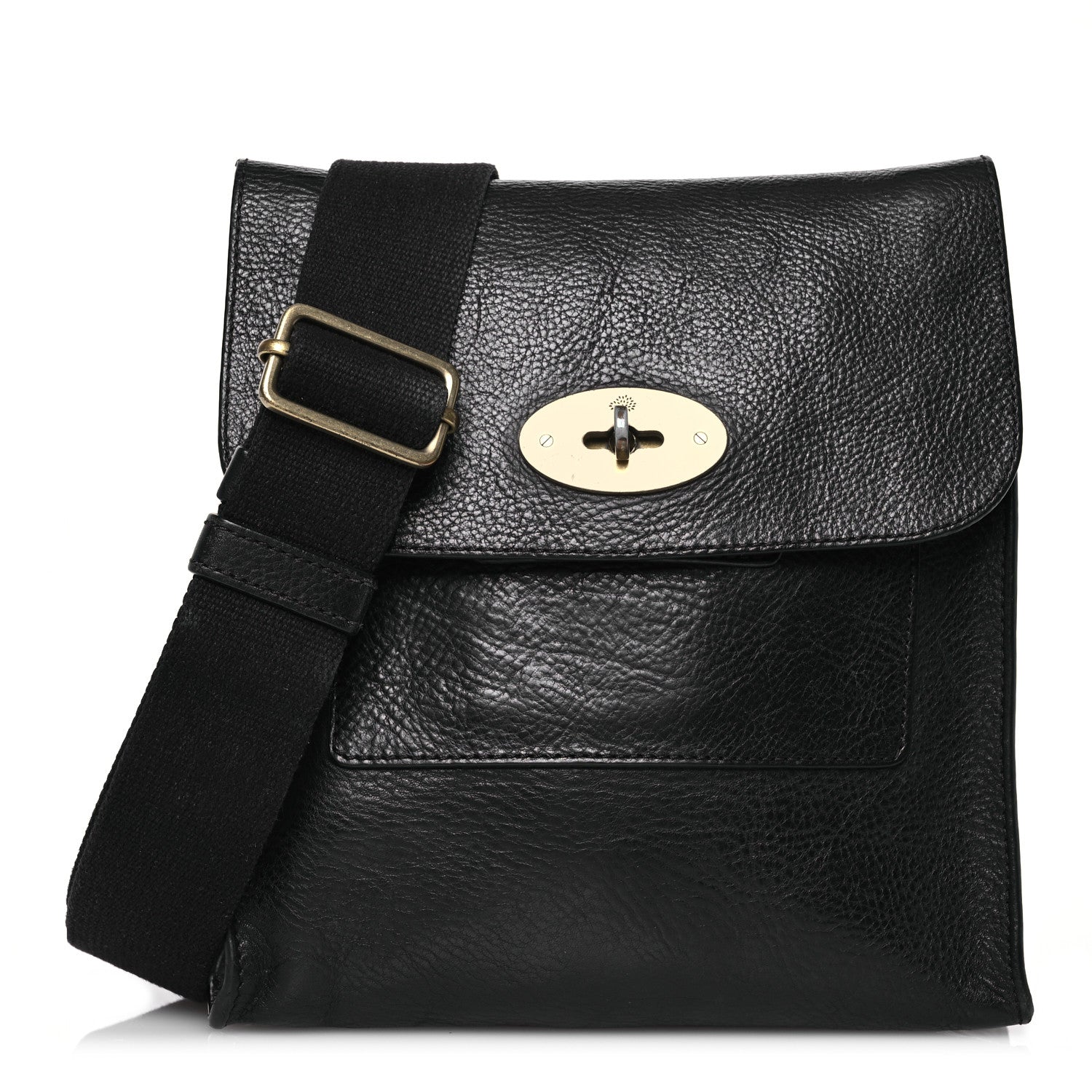 Mulberry Natural Grain Calfskin Antony Messenger Crossbody Black 1 of 21