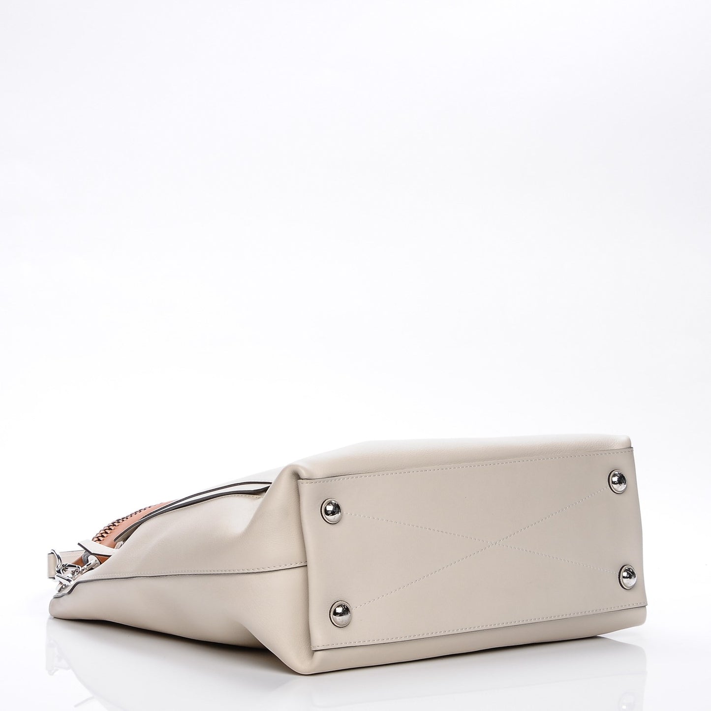 Veau Soie Calfskin Parnassea Bagatelle Hobo Blanc Casse