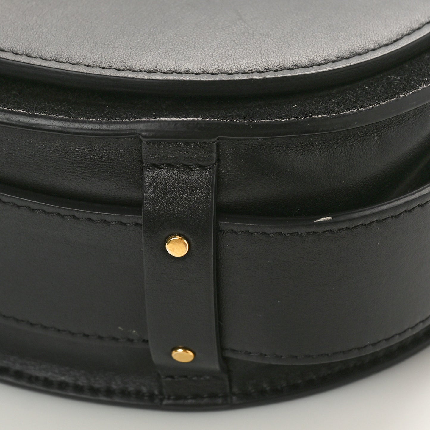 Calfskin Suede Large Tess Bag Black
