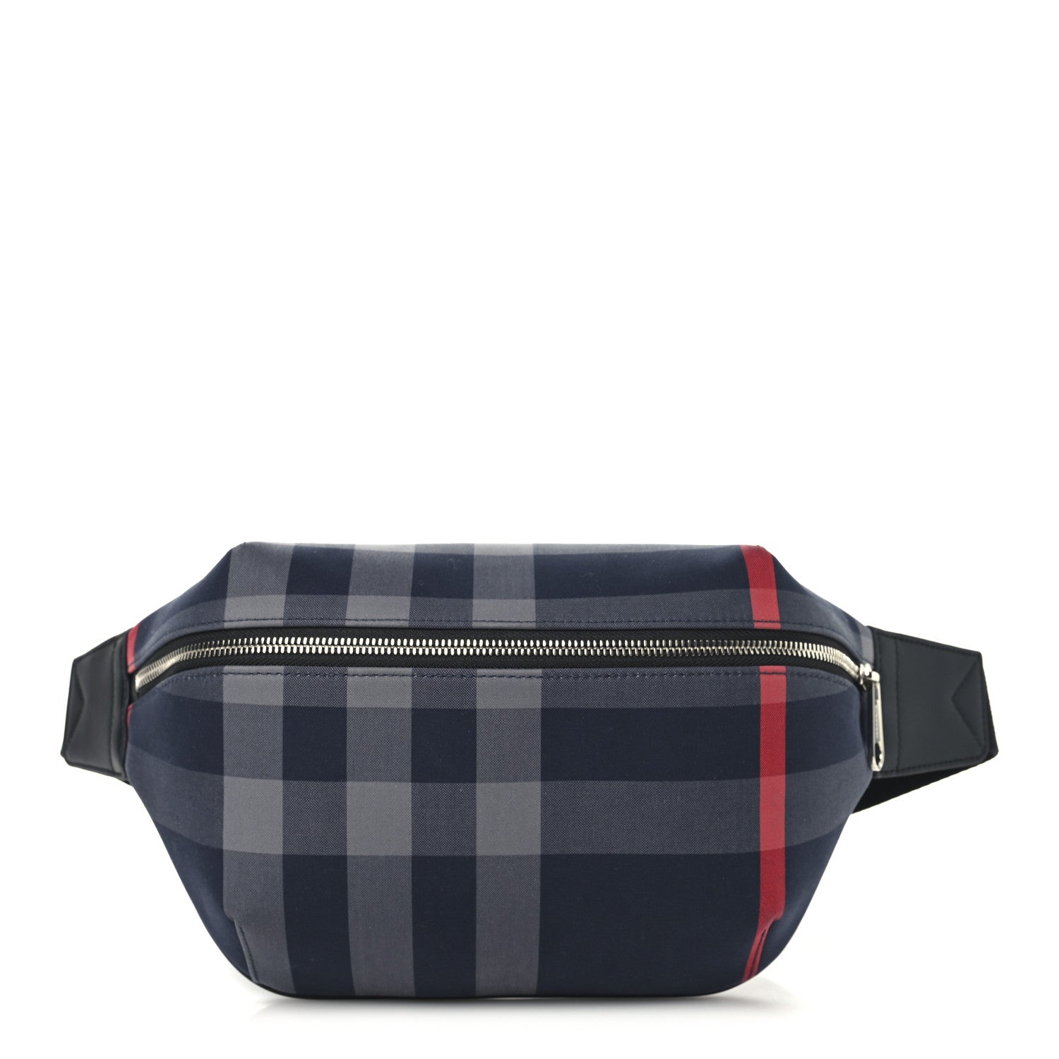 Burberry IP Check Sonny Bum Bag Navy Grey 1769189 – FASHIONPHILE
