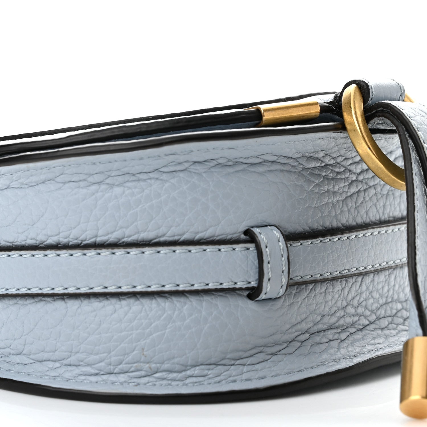 Chloe Calfskin Nano Marcie Saddle Bag Shady Blue 8 of 12