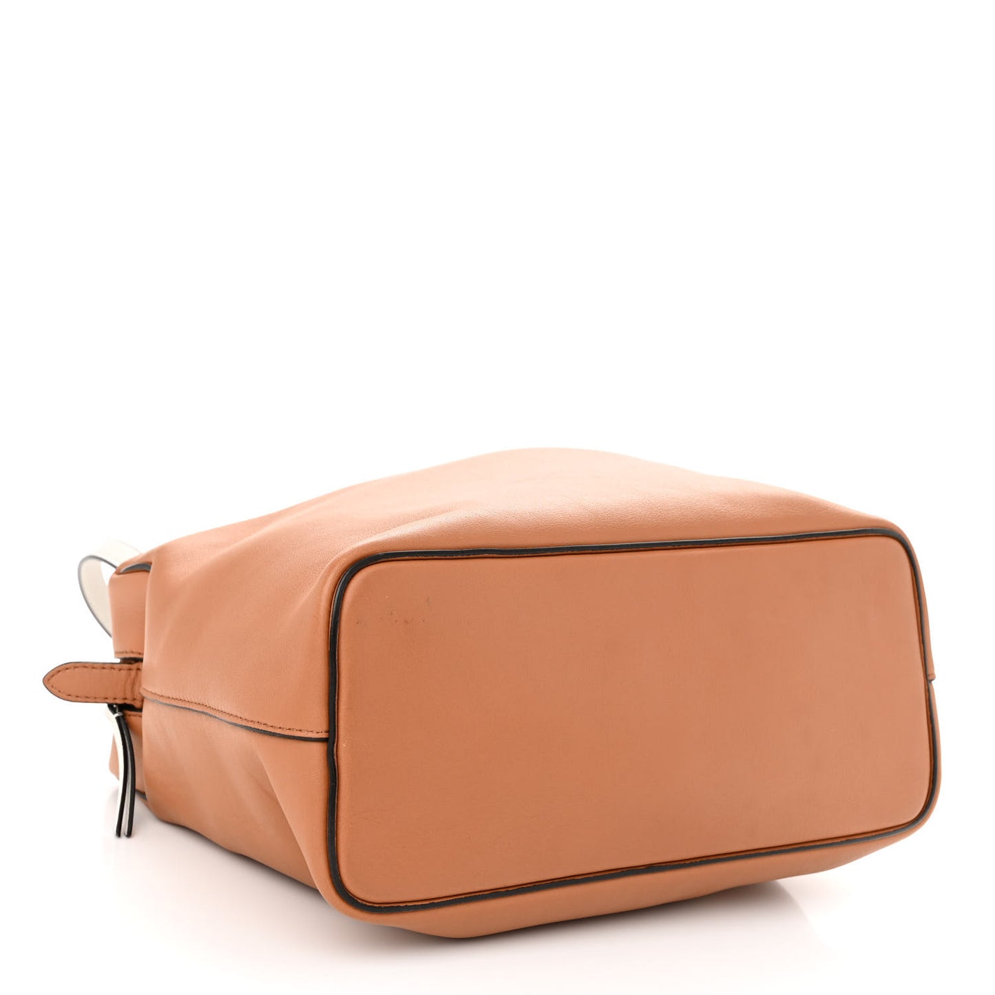 Lambskin Small Soft Cube Satchel Light Tan