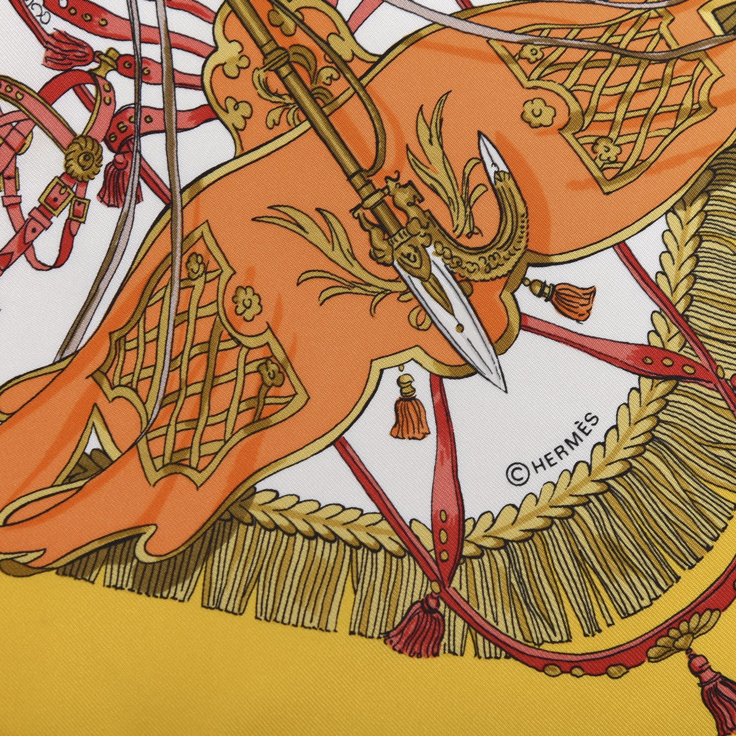 Hermes Silk Caparacons De La France Et De L'Inde Scarf 90 4 of 5