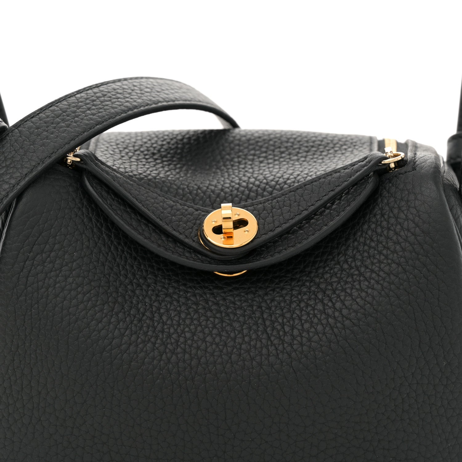 Hermes Taurillon Clemence Mini Lindy 20 Black 8 of 11