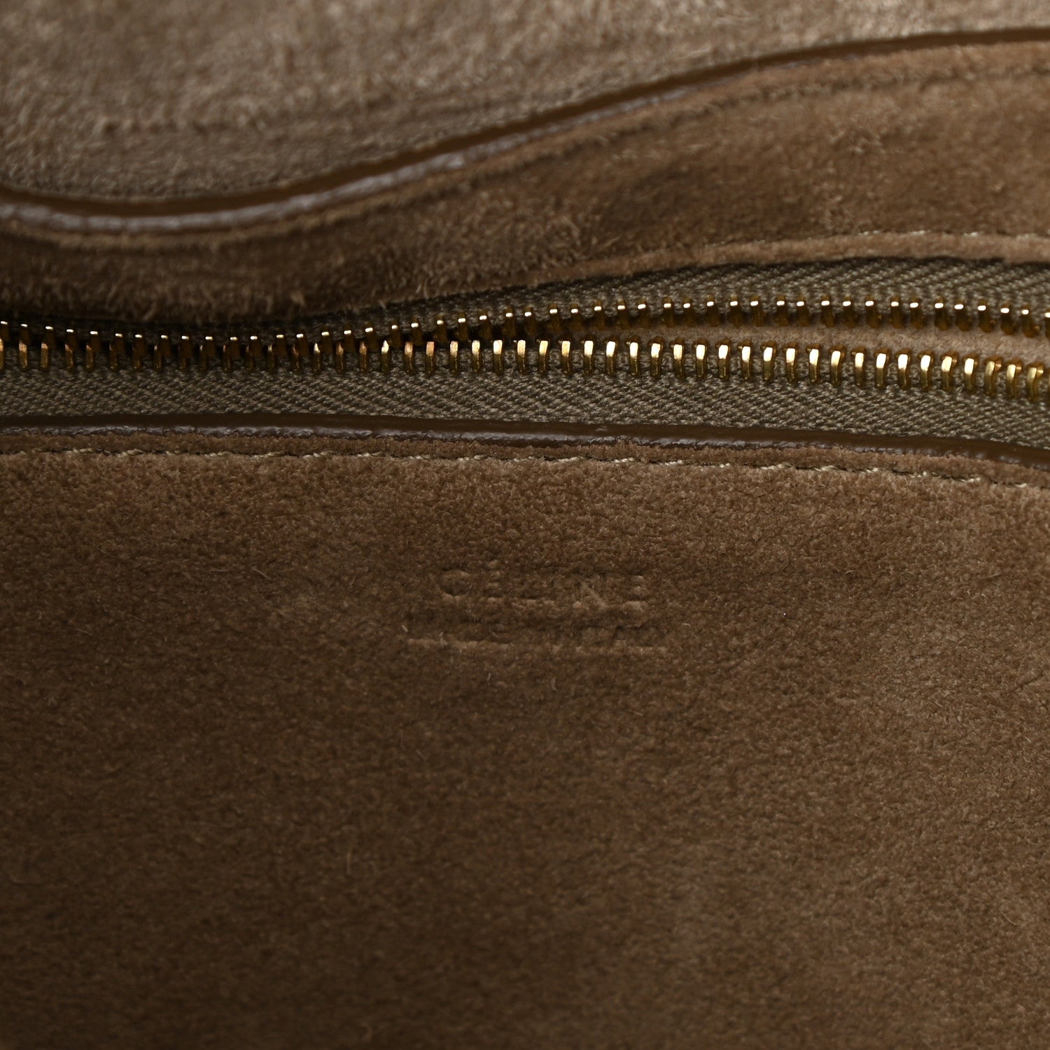 Celine Soft Grained Calfskin Sangle Bucket Bag Taupe 7 of 12
