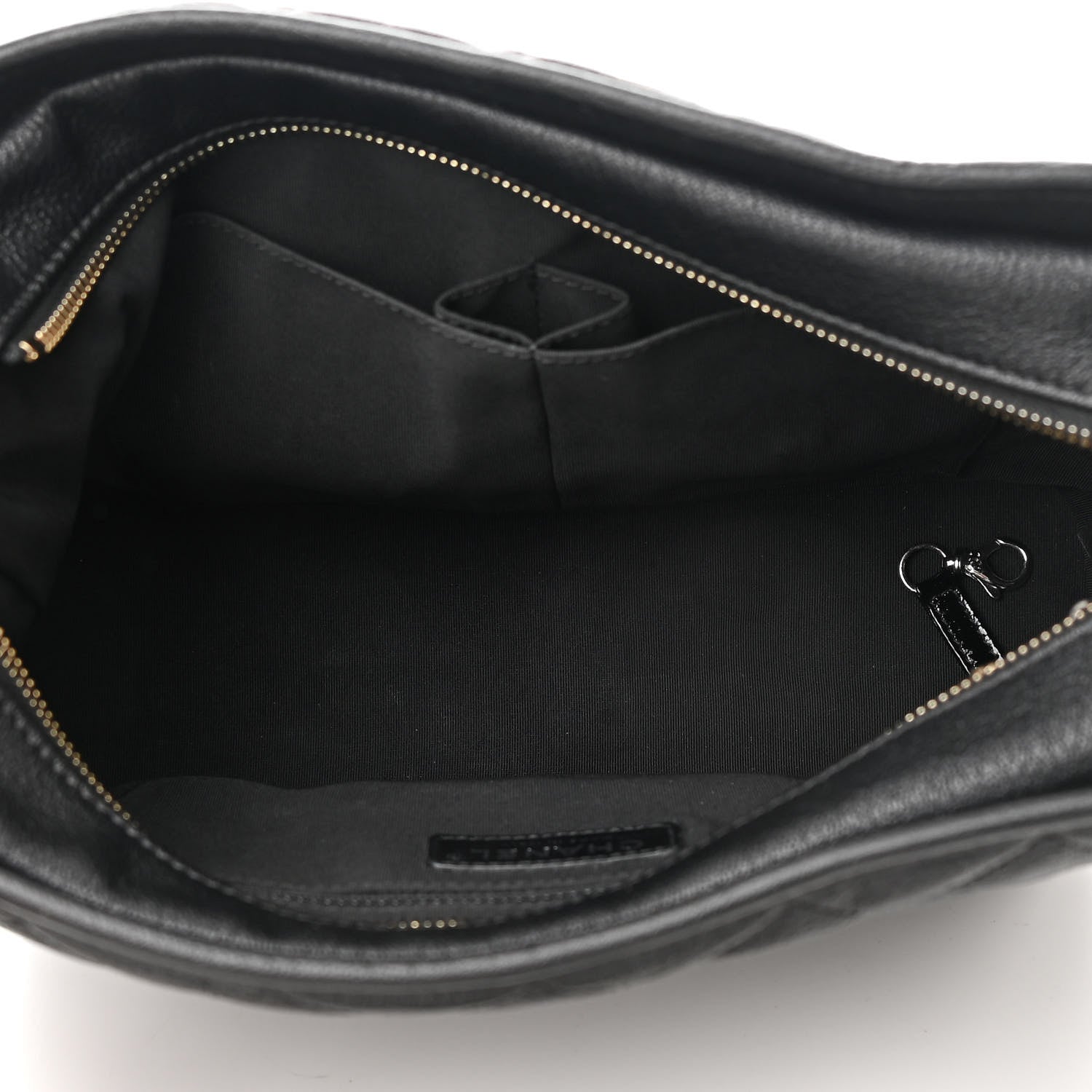 Chanel Patent Goatskin Quilted Medium Gabrielle Hobo Black 5 of 16