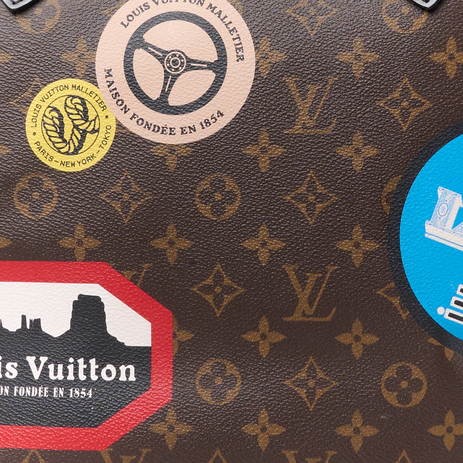 Louis Vuitton Monogram My LV World Tour Neverfull MM 9 of 13