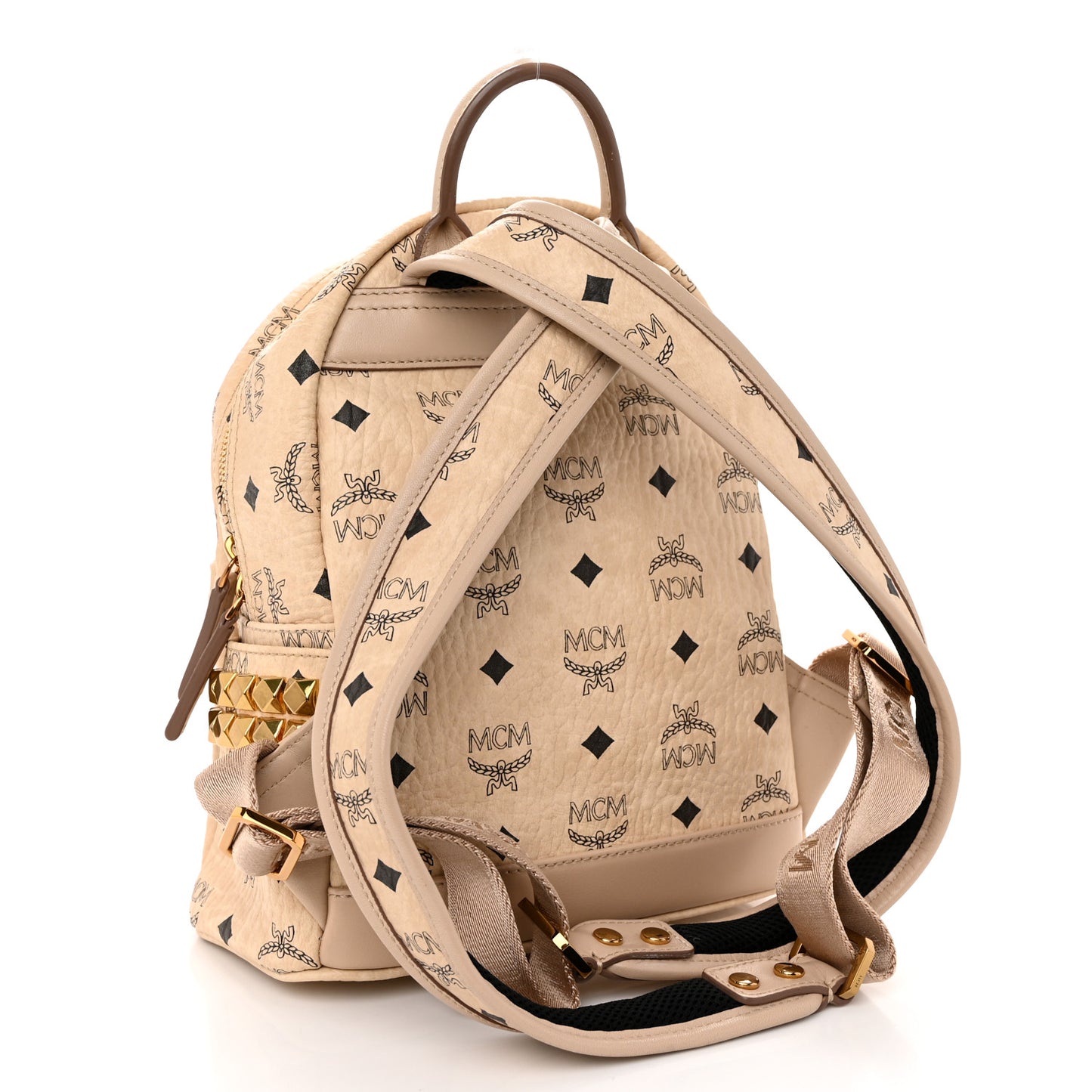 Visetos Side Stud Mini Stark Backpack Beige