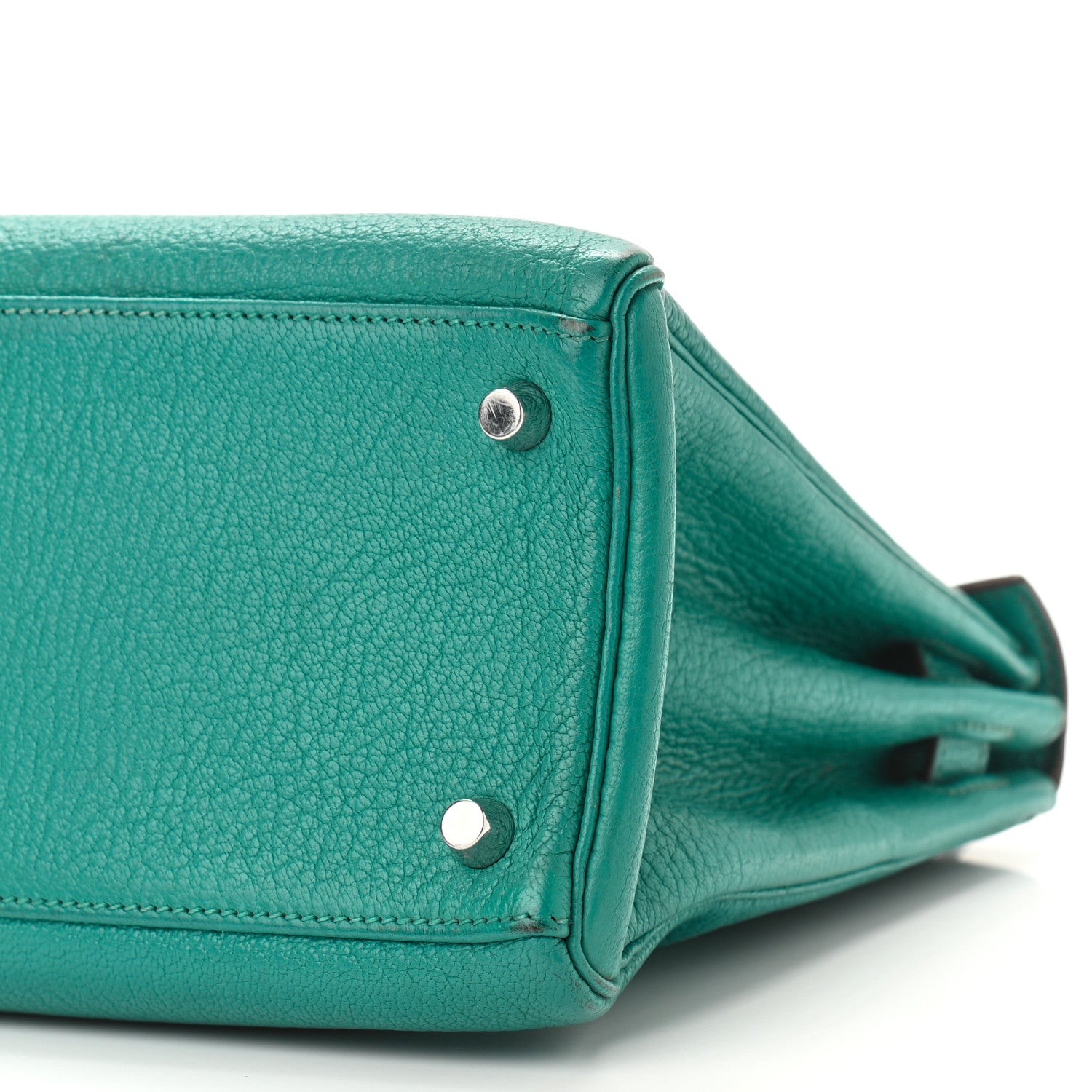 Hermes Chevre De Coromandel Kelly Retourne 28 Bleu Paon 9 of 15