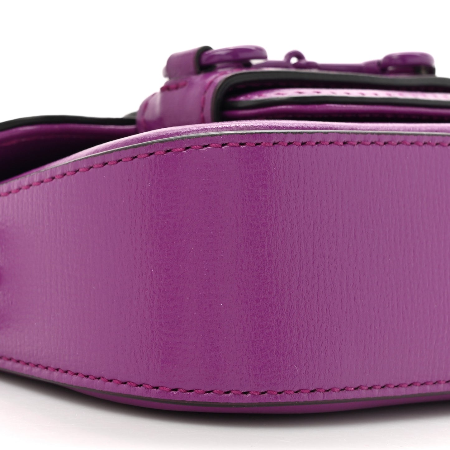 Azalea Calfskin Web Monochrome Horsebit 1955 Wallet On Strap Purple
