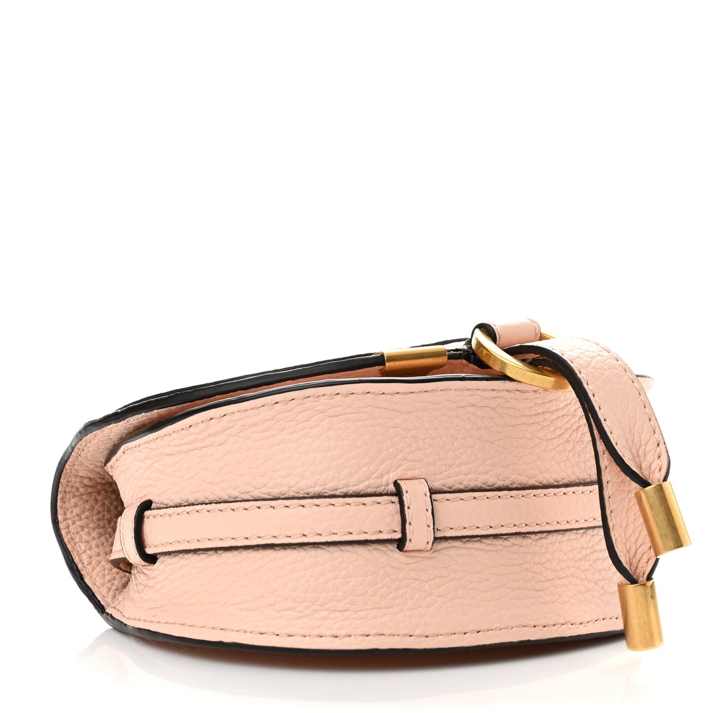 Calfskin Nano Marcie Saddle Bag Blush Nude